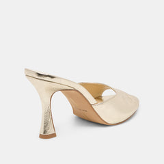 Dolce Vita SHOES | Rosha Platinum Distressed Leather Heels