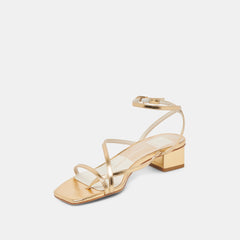 Dolce Vita SHOES | Karlos Wide Gold Metallic Stella Sandals