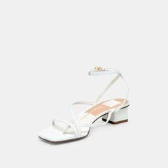 Dolce Vita SHOES | Karlos Wide True White Leather Sandals