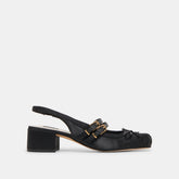 Dolce Vita SHOES | Loris Onyx Satin Heels
