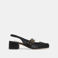 Dolce Vita SHOES | Loris Onyx Satin Heels