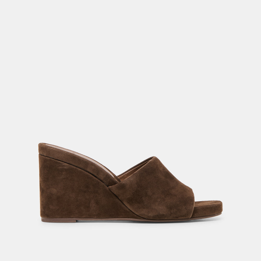 Dolce Vita SHOES | Holta Dk Brown Suede Wedges