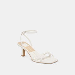 Dolce Vita SHOES | Manji True White Leather Heels