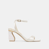 Dolce Vita SHOES | Tilda True White Satin Heels
