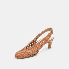 Dolce Vita SHOES | Fawne Saddle Woven Stella Heels
