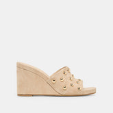 Dolce Vita SHOES | Holta Stud Camel Suede Wedges