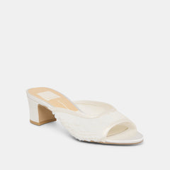 Dolce Vita SHOES | Inga Off White Satin Heels