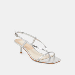 Dolce Vita SHOES | LAURY HEELS SILVER EMBOSSED LEATHER
– Dolce Vita