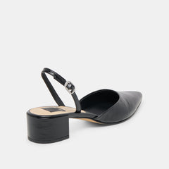 Dolce Vita SHOES | Carel Midnight Crinkle Patent Leather Heels