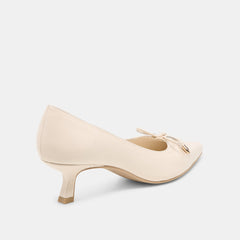 Dolce Vita SHOES | Clarie Bone Crinkle Patent Leather Heels