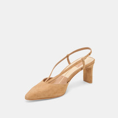 Dolce Vita SHOES | Ginay Lt Brown Suede Heels