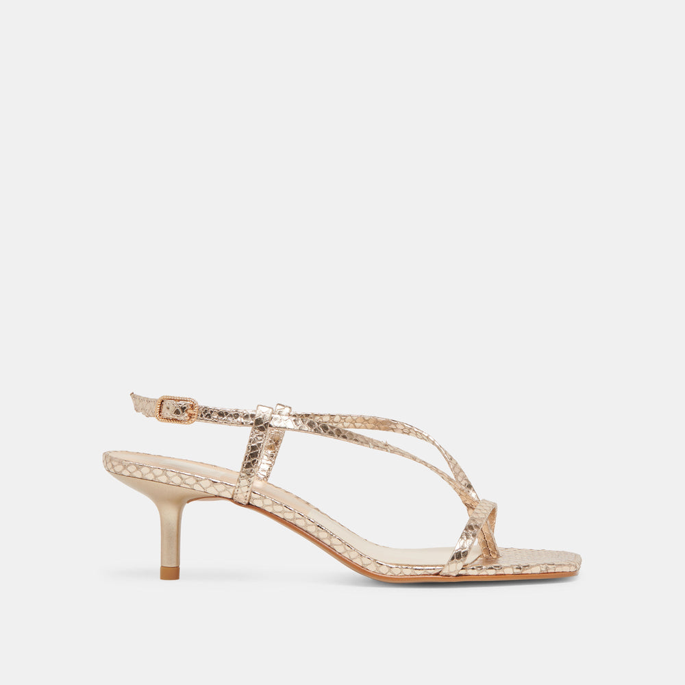 Dolce Vita SHOES | LAURY HEELS CHAMPAGNE EMBOSSED LEATHER
– Dolce Vita