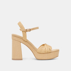 Dolce Vita SHOES | TINAYA HEELS LT NATURAL RAFFIA
– Dolce Vita