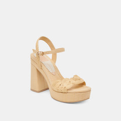 Dolce Vita SHOES | TINAYA HEELS LT NATURAL RAFFIA
– Dolce Vita