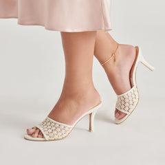 Dolce Vita SHOES | LAVENA FLORAL HEELS WHITE YELLOW FLORAL MESH
– Dolce Vita