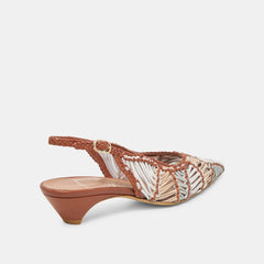 Dolce Vita SHOES | Dafney Tan Multi Woven Leather Heels