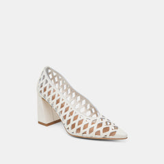 Dolce Vita SHOES | Tanya Bone Woven Leather Heels