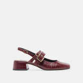 Dolce Vita SHOES | Patzy Oxblood Embossed Leather Heels