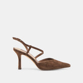 Dolce Vita SHOES | Kamra Dk Brown Suede Heels