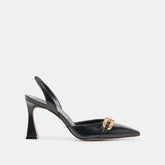 Dolce Vita SHOES | Malik Midnight Crinkle Patent Heels