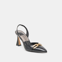 Dolce Vita SHOES | Malik Midnight Crinkle Patent Heels