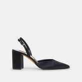 Dolce Vita SHOES | Carel Onyx Satin High Heels