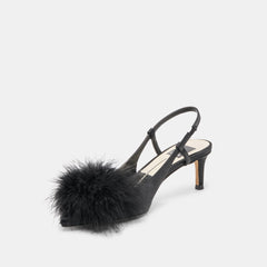 Dolce Vita SHOES | Kamy Onyx Satin Heels