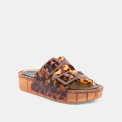 Dolce Vita SHOES | JULIO X Tortoise Vinyl Jelly Platform Sandals