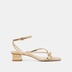 Dolce Vita SHOES | Karlos Wide Gold Metallic Stella Sandals