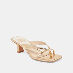 Dolce Vita SHOES | BREVEL HEELS GOLD DISTRESSED LEATHER
– Dolce Vita