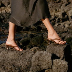 Dolce Vita SHOES | Brevel Vinyl Dk Brown Jelly Heels