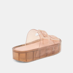 Dolce Vita SHOES | JULIO X Mocha Vinyl Jelly Platform Sandals