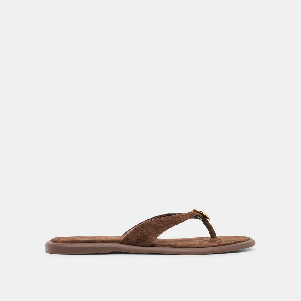 Dolce Vita SHOES | Jaina Dk Brown Suede Sandals