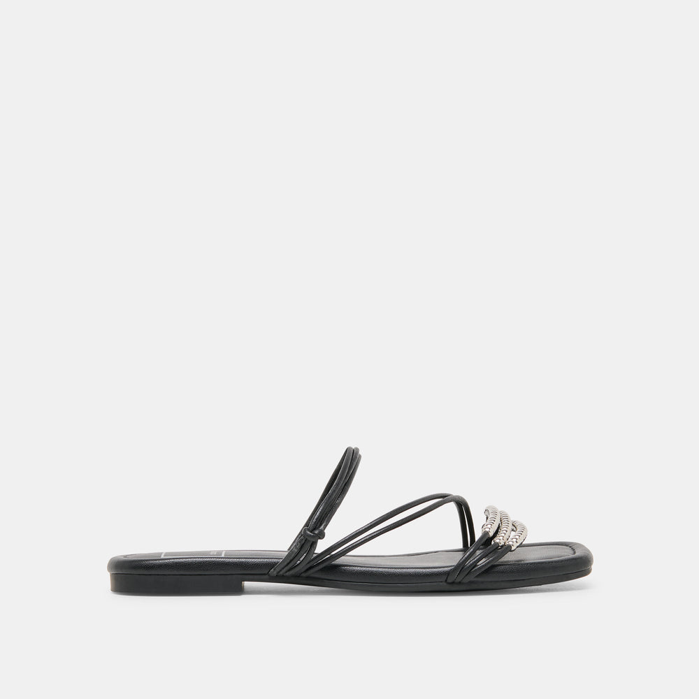 Dolce Vita SHOES | LYNDEE BEAD Black Stella Strappy Open-Toe Sandals