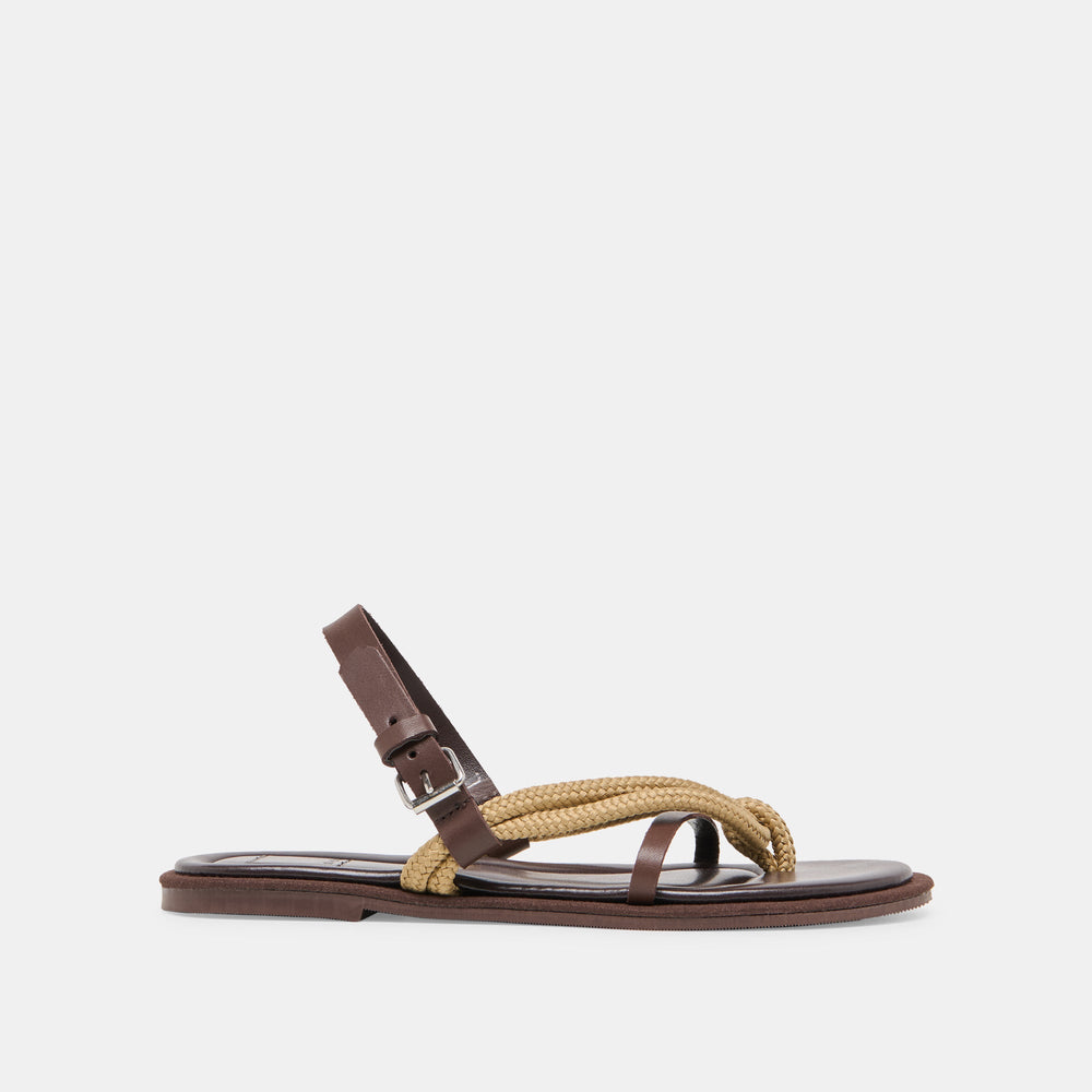 Dolce Vita SHOES | Reed Dk Brown Leather Sandals