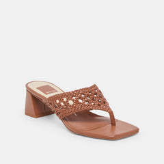 Dolce Vita SHOES | Barlo Cognac Woven Stella Heels