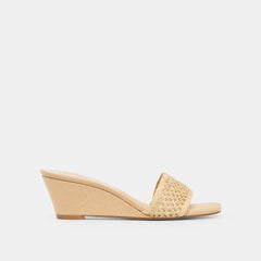 Dolce Vita SHOES | Qaily Lt Natural Raffia Wedges