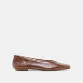 Dolce Vita SHOES | CARET Russet Leather Pointed-Toe Ballet Flats