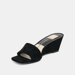 Dolce Vita SHOES | Qaily Onyx Suede Wedges