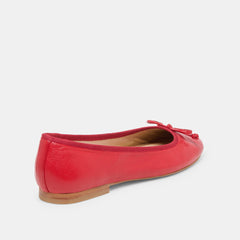 Dolce Vita SHOES | Ritla Wide Cherry Leather Ballet Flats