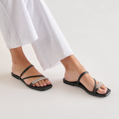 Dolce Vita SHOES | LYNDEE BEAD Black Stella Strappy Open-Toe Sandals