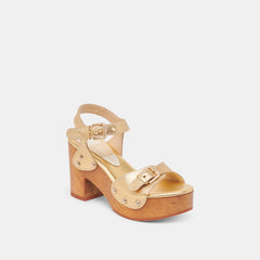 Dolce Vita SHOES | YANDY HEELS GOLD LEATHER
– Dolce Vita