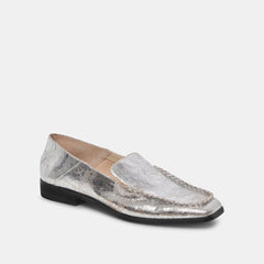 Dolce Vita SHOES | Beny Flats Silver Distressed Leather | Silver Leather Flats for Women
– Dolce Vita