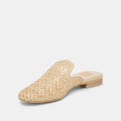 Dolce Vita SHOES | Kirt Lt Natural Cross Hatch Raffia Flats