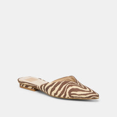 Dolce Vita SHOES | Elm Beige Zebra Raffia Flats