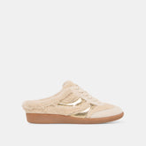Dolce Vita SHOES | Merit Slide Plush Natural Multi Plush Sneakers