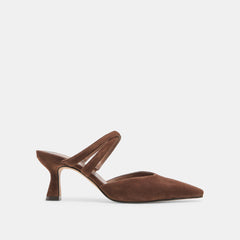 Dolce Vita SHOES | Linore Dk Brown Suede Heels