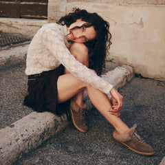 Dolce Vita SHOES | Izzey Plush Olive Suede Sneakers