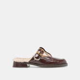 Dolce Vita SHOES | Harlah Plush Chocolate Leather Flats