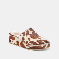 Dolce Vita SHOES | Rosita Cocoa Taurus Calf Hair Flats